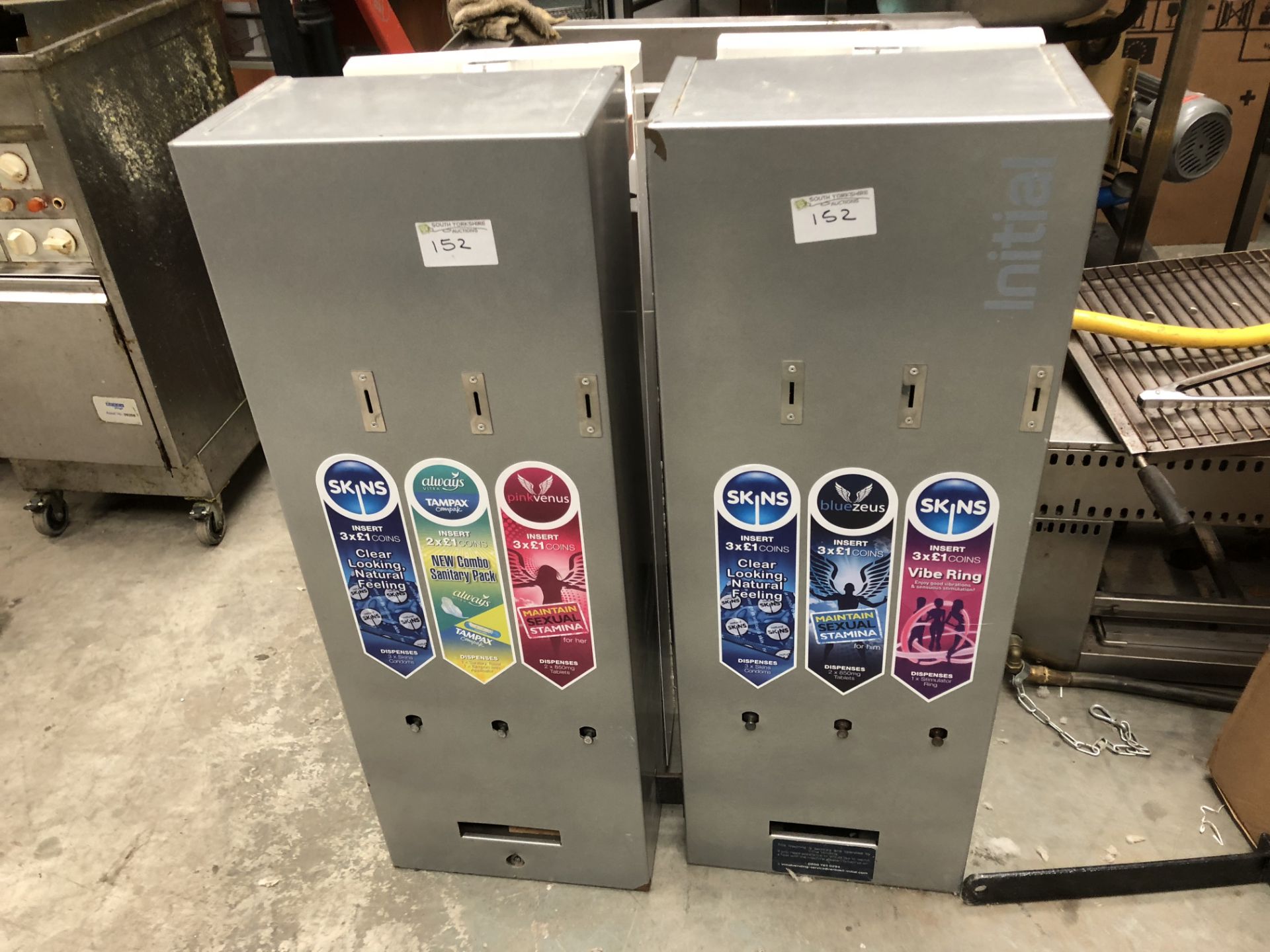 2 x Condom Machines plus some Stock