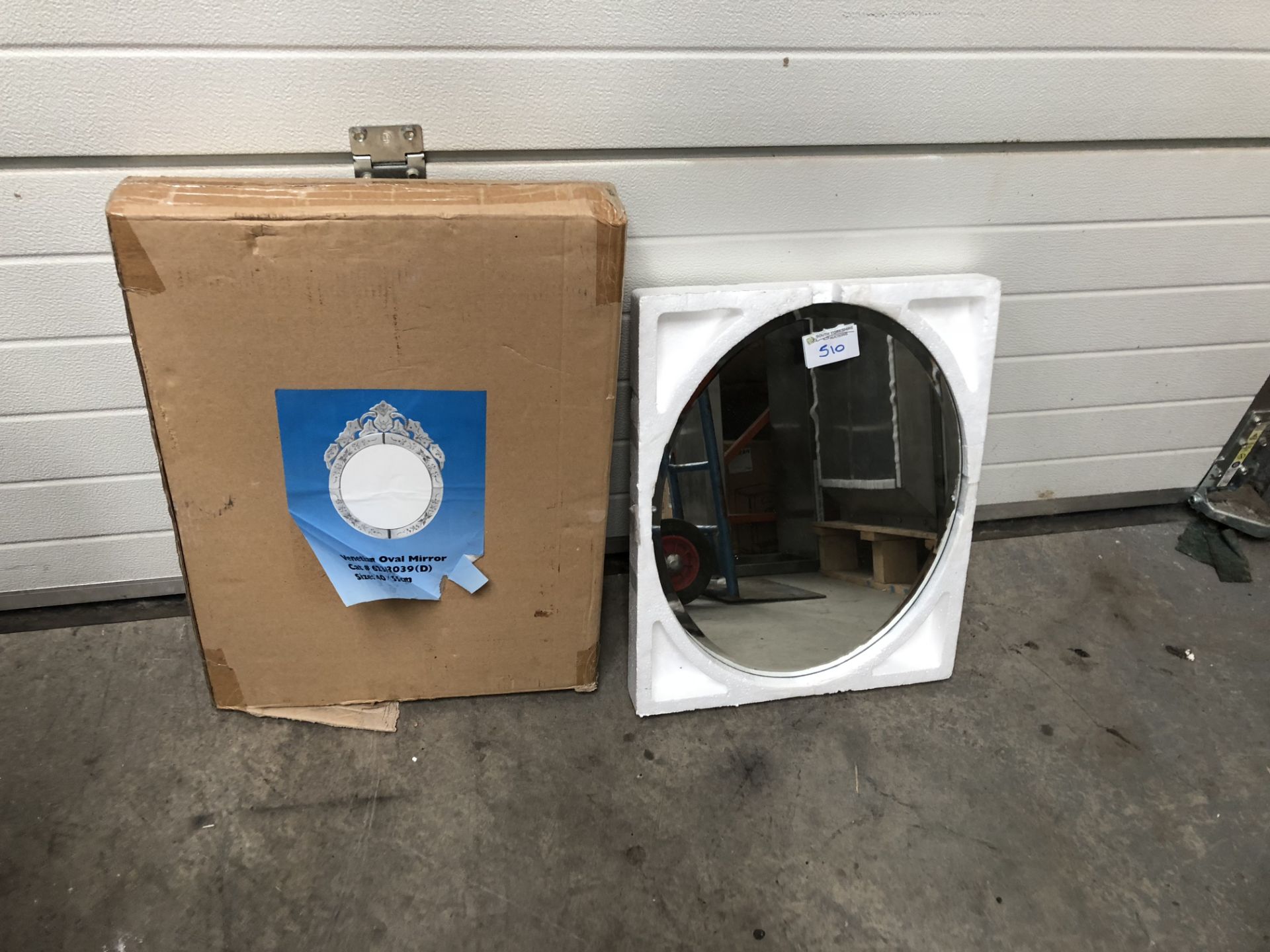 2 x Oval Mirrors Boxed