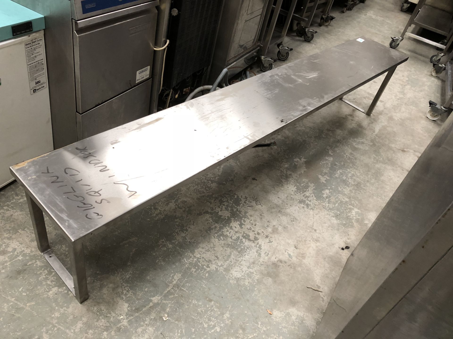 Very Long Stainless Over Shelf