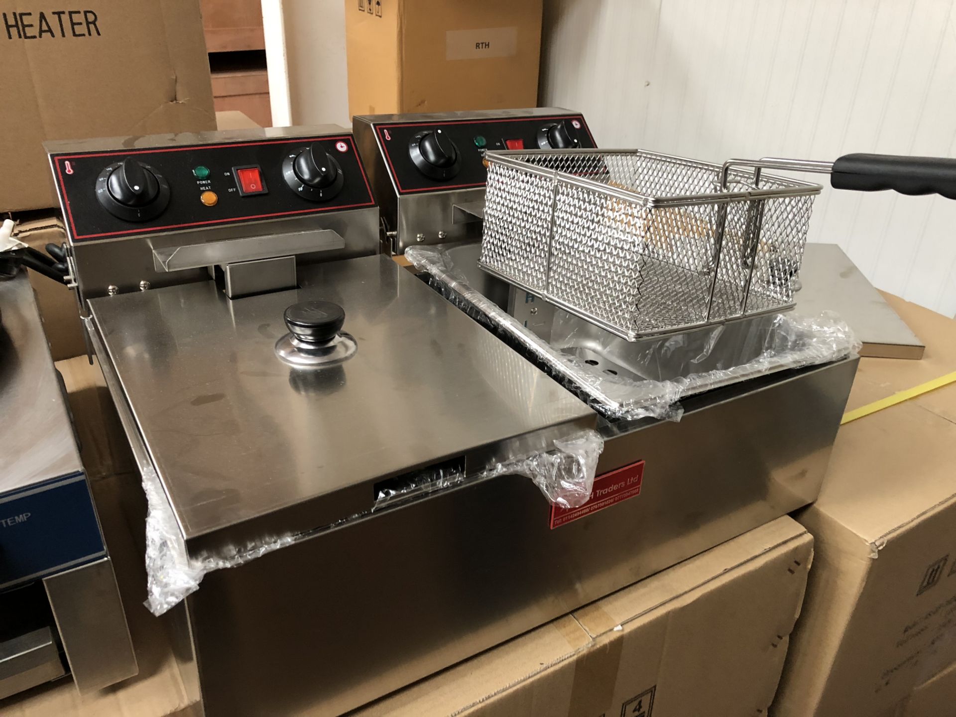 New Boxed Electric Double Fryer