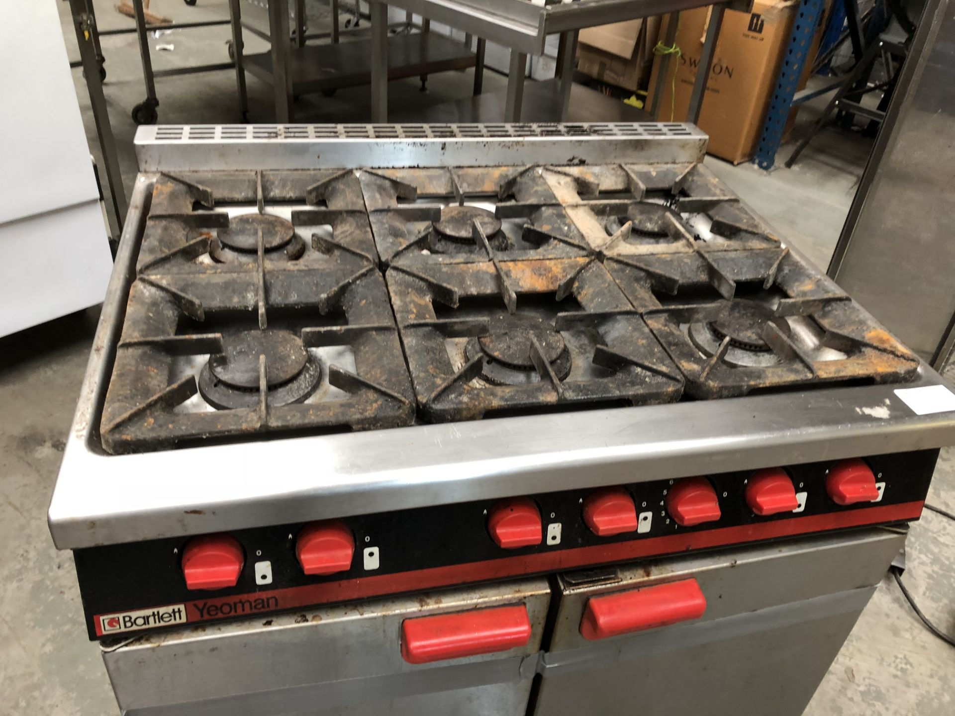 Bartlett 6 Burner Gas Range - Image 2 of 2