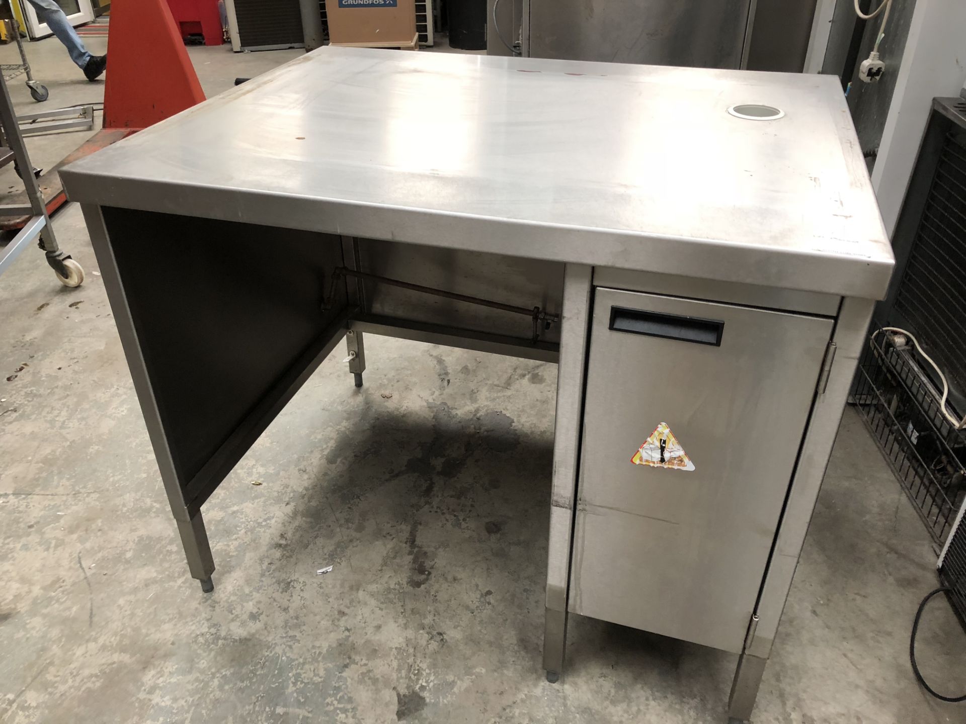 Stainless Steel Table, Cupboard