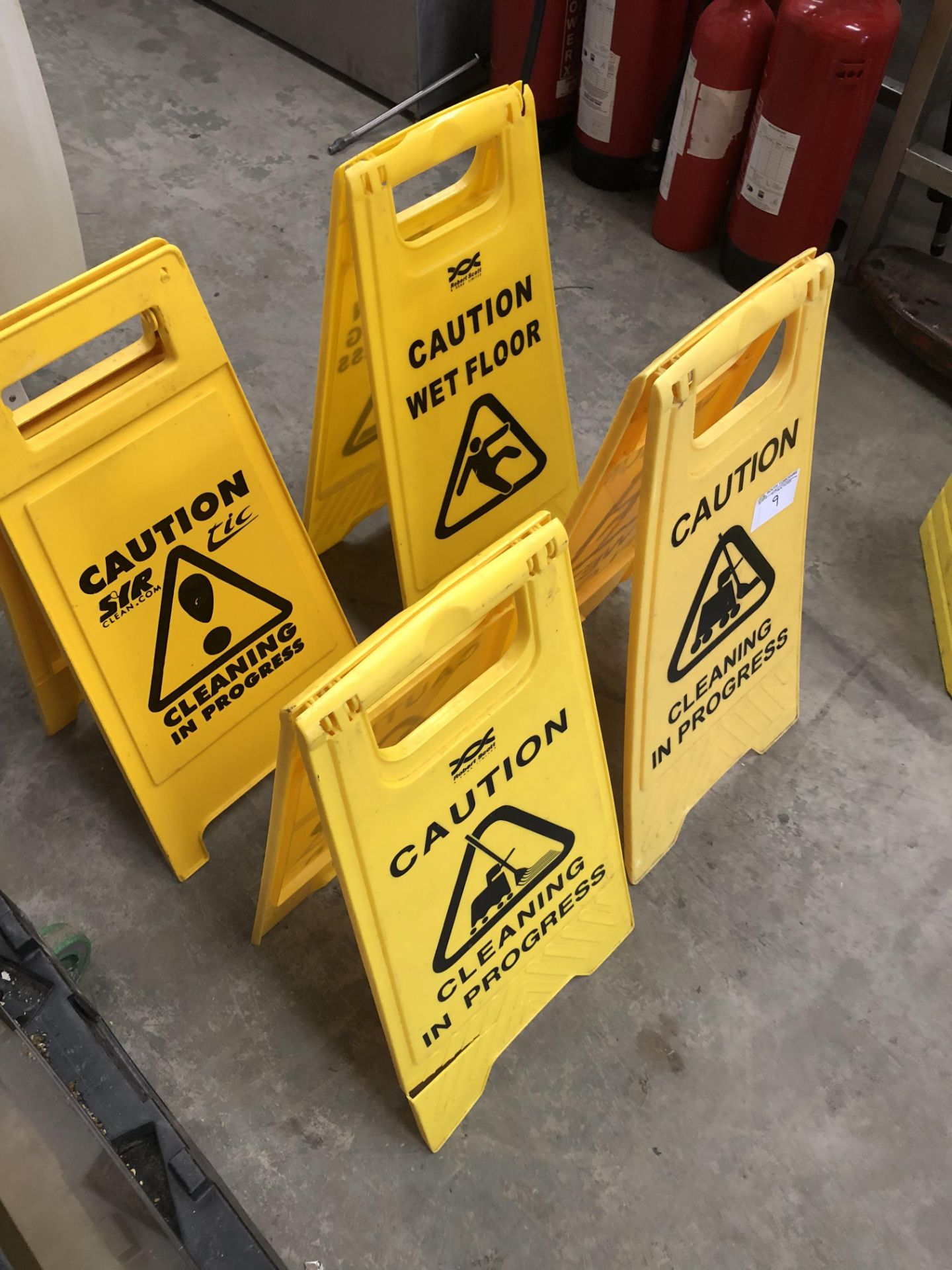 4 x A Frame Cleaning in Progress Signs - Image 2 of 2