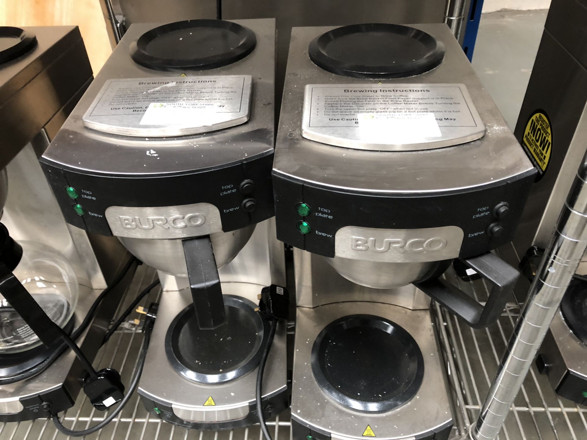 2 x Burco Commercial Twin Pad Coffee Brewers