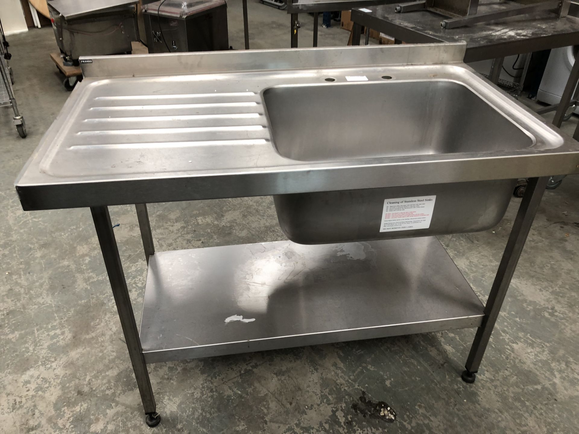 Single Bowl Left Hand Drainer Sink Unit