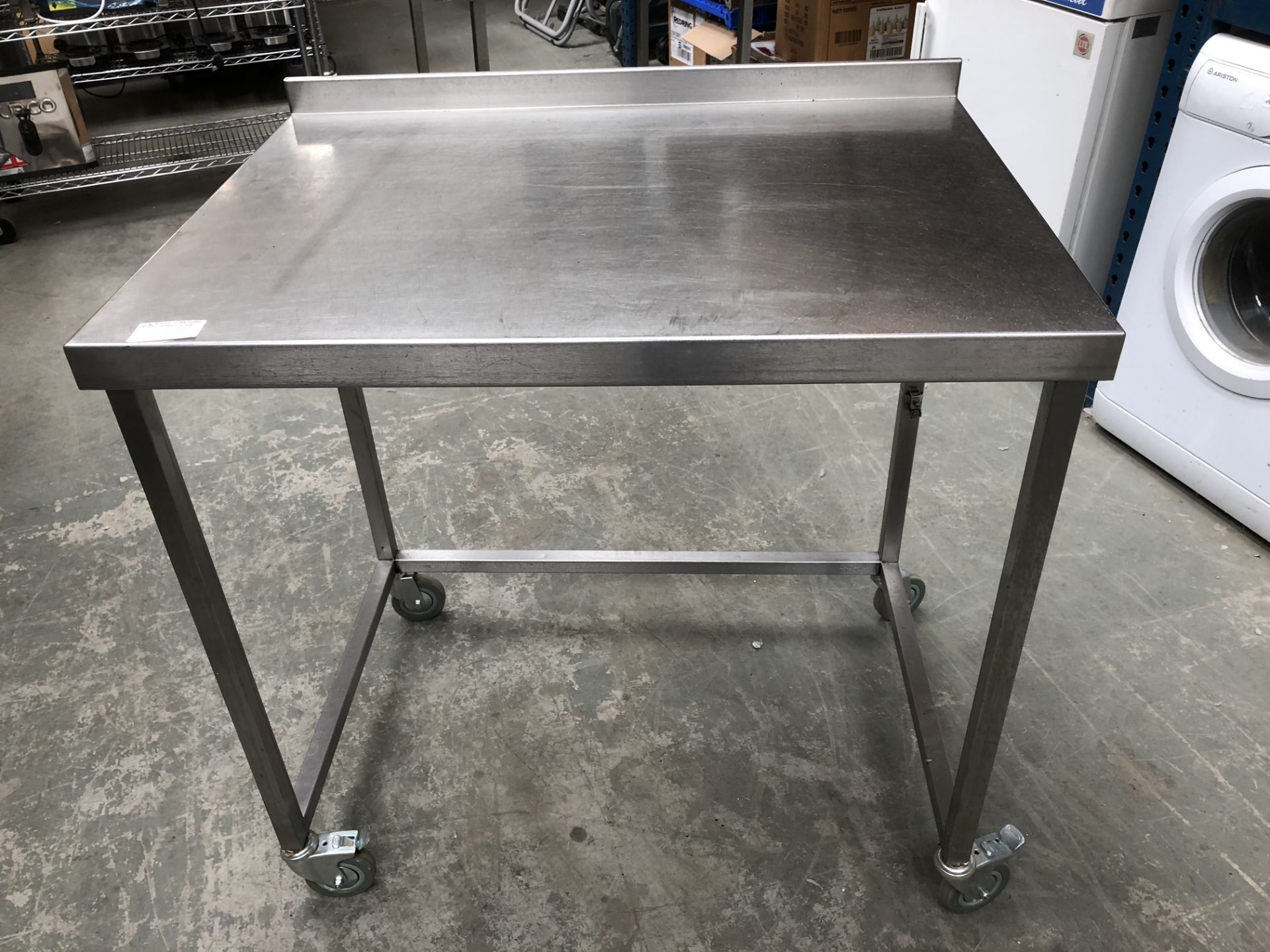 Stainless Steel Table On Wheels