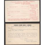 London Ephemera - Postal Stationery Cards (4) & Pharmacy Prescription Envelopes (3)
