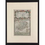 Double-sided Mounted Map - A Map of Montgomryshire & The Bishoprick of Hereford