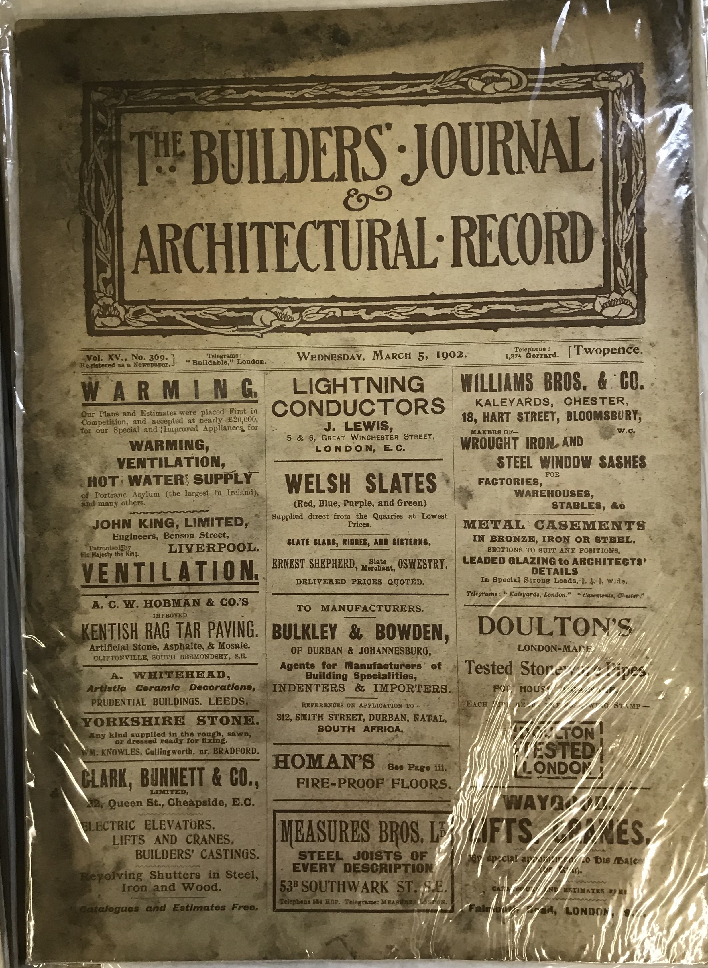 THE BUILDERS JOURNAL 1899 -1902 - Image 18 of 18