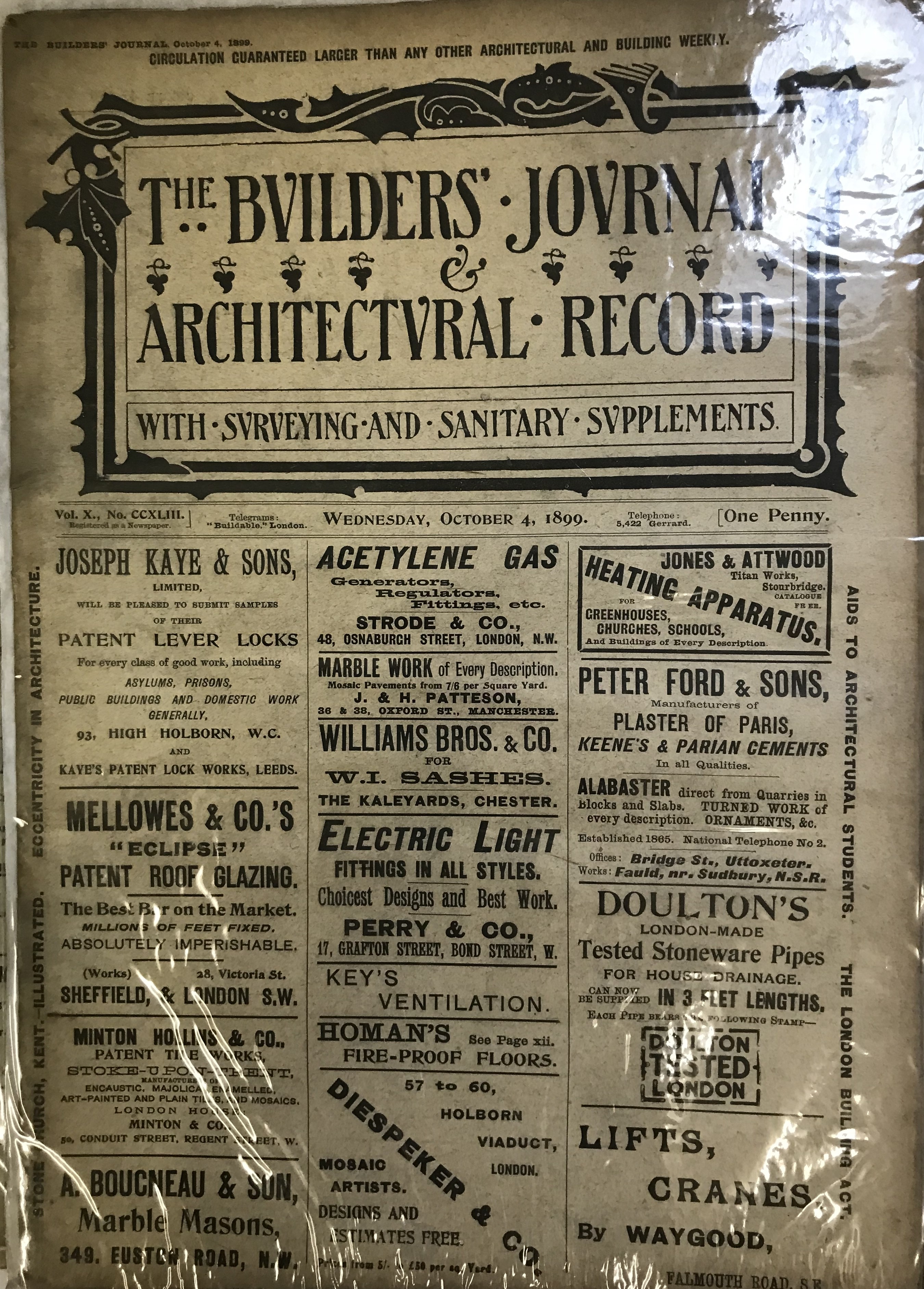 THE BUILDERS JOURNAL 1899 -1902 - Image 7 of 18