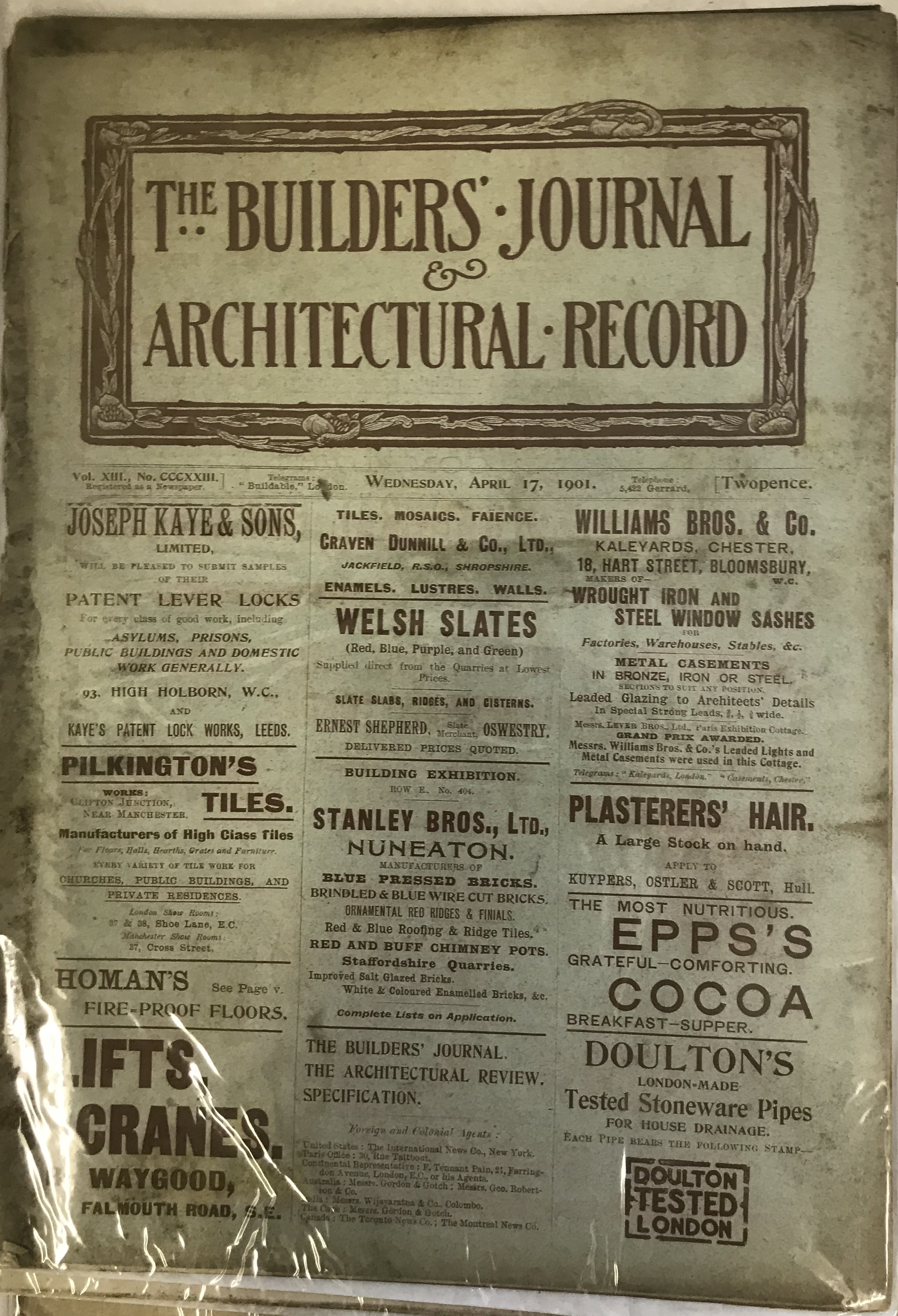 THE BUILDERS JOURNAL 1899 -1902 - Image 12 of 18