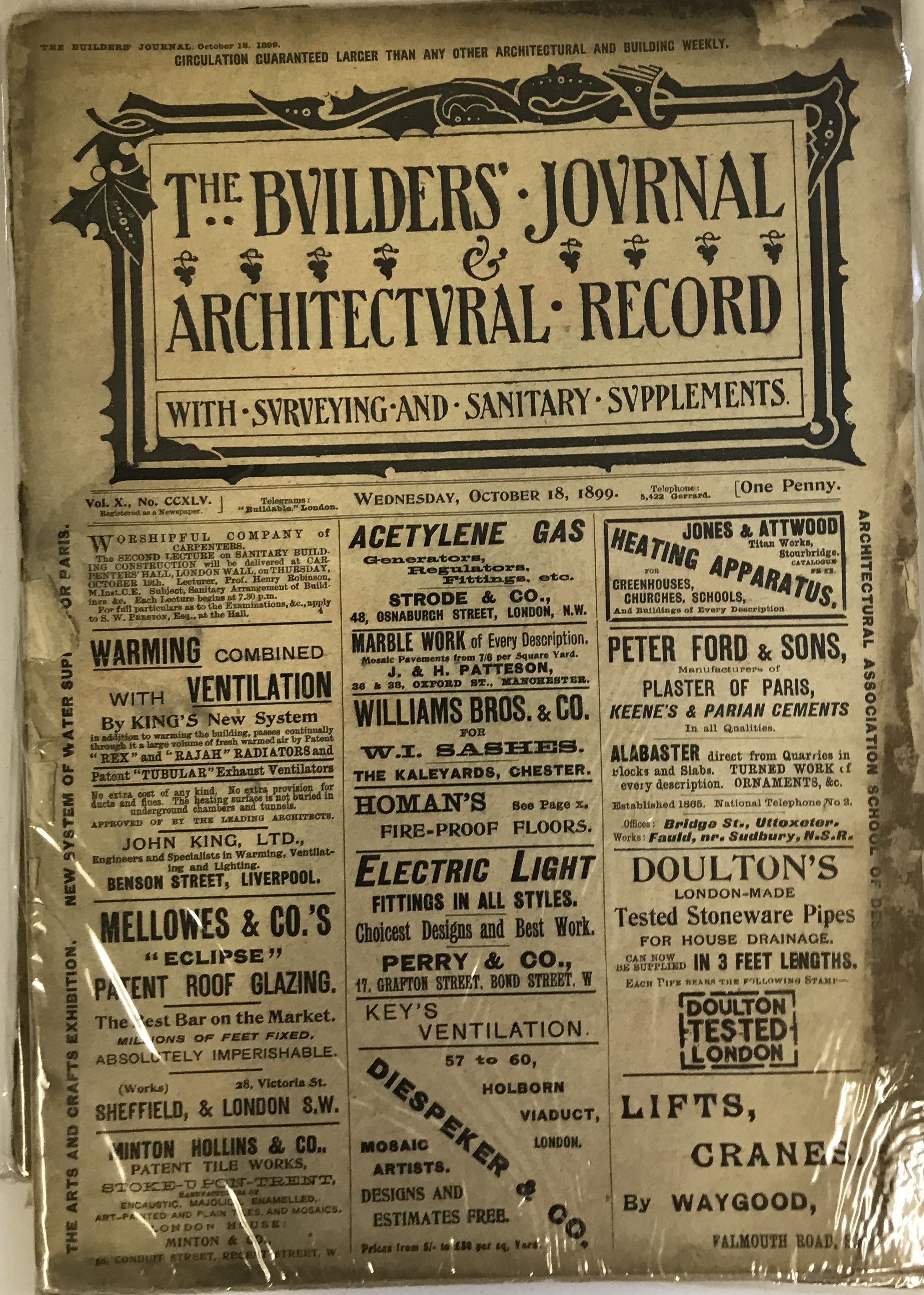 THE BUILDERS JOURNAL 1899 -1902 - Image 17 of 18