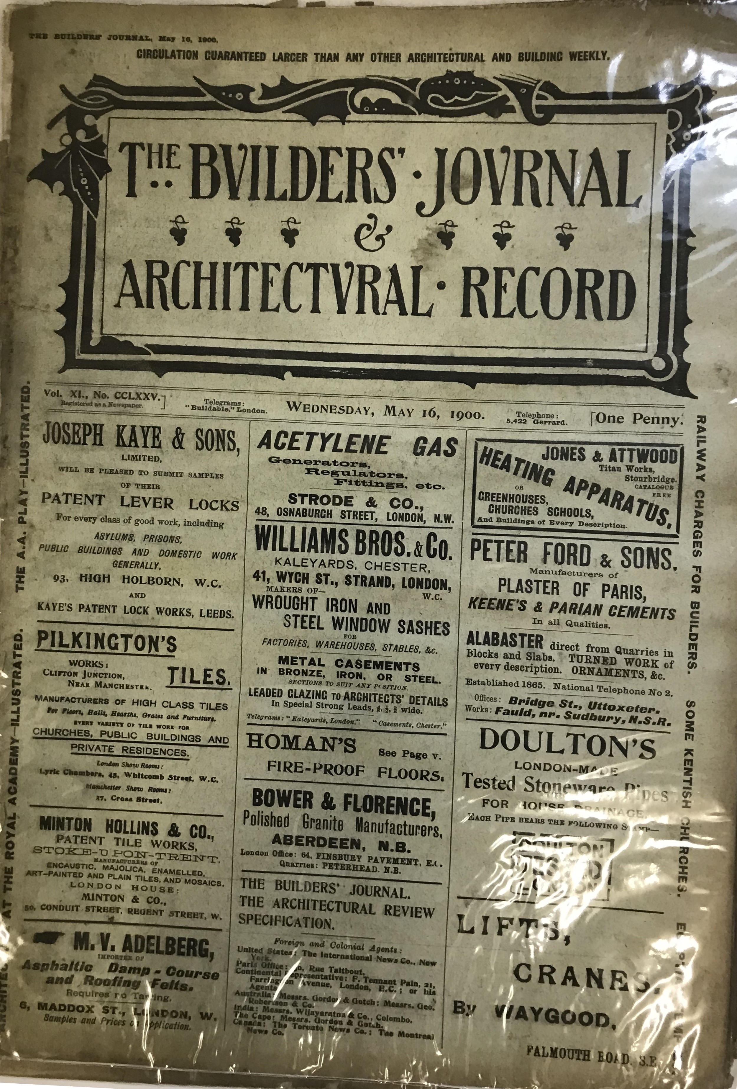 THE BUILDERS JOURNAL 1899 -1902 - Image 5 of 18