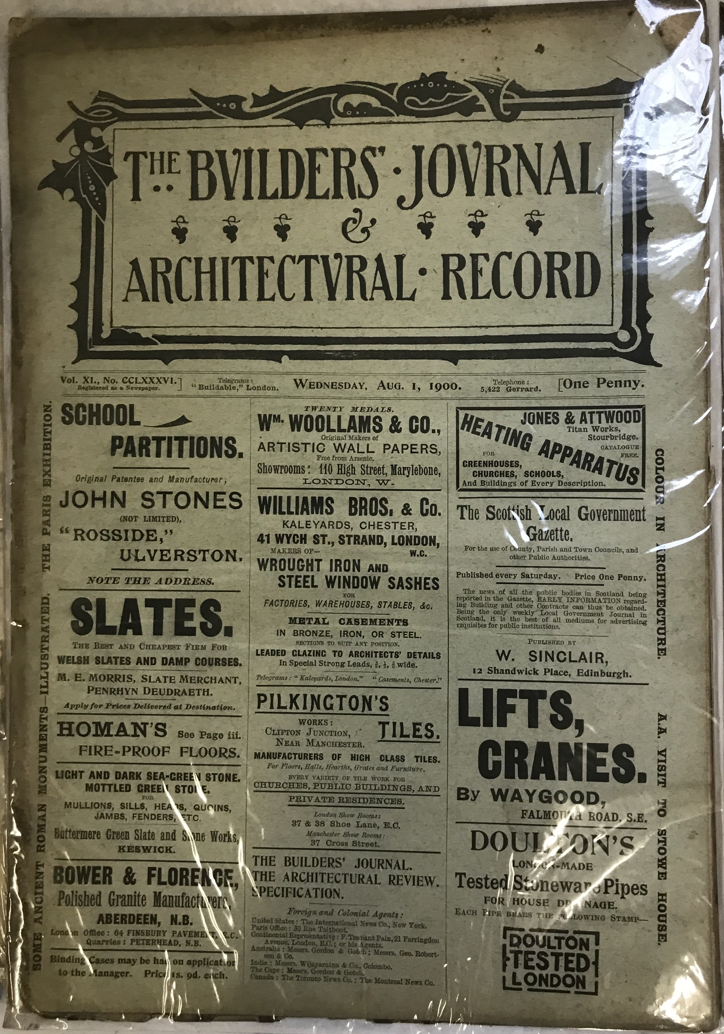 THE BUILDERS JOURNAL 1899 -1902 - Image 14 of 18