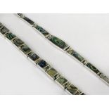 X2 abalone sterling silver bracelets