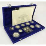 2000 ROYAL MINT MILLENNIUM 13 COIN SILVER PROOF COIN COLLECTION