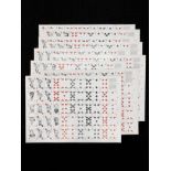 UNCUT SHEET OF PLAYING CARDS - PLAYING POLITICS 1992