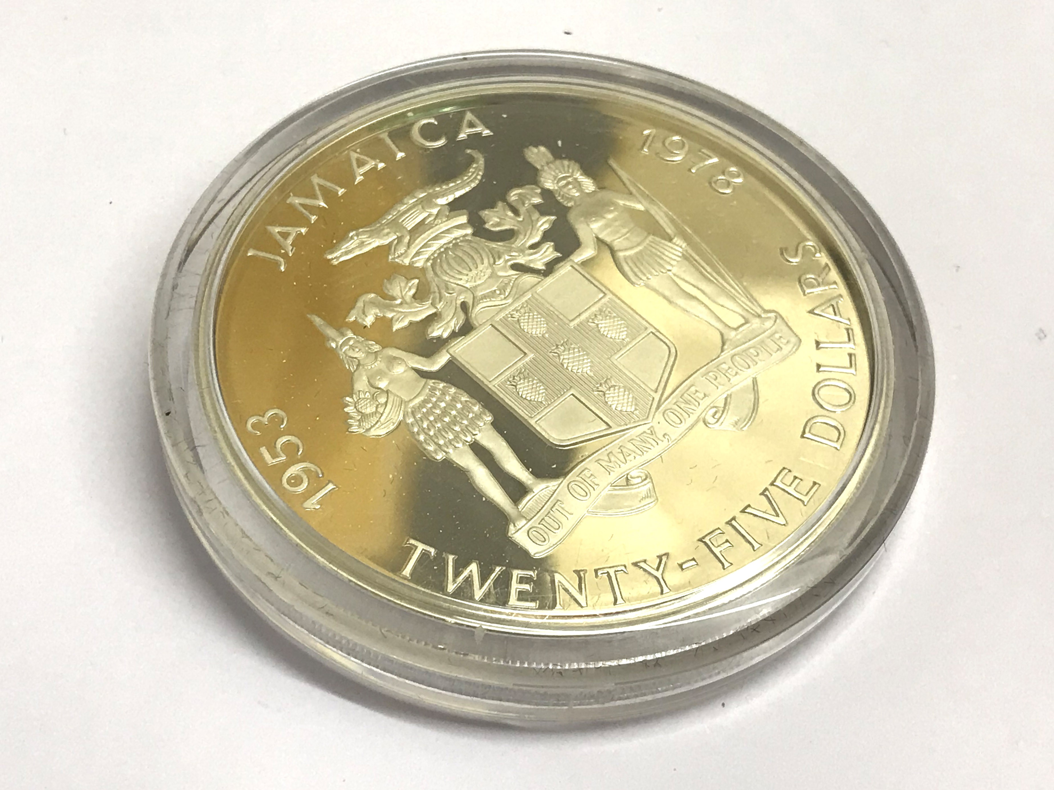 $25 PROOF SILVER COIN & $100 SILVER NOTE - Image 3 of 5