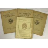 1924-5 THE ARCHITECTS JOURNAL (3) AND 1912 JOURNAL OF THE ROYAL INSTITUTE OF BRITISH ARCHITECTS