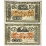 ULSTER BANK LIMITED 1942 & 1944 £10 BANKNOTES