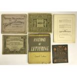 SMALL GROUP OF VARIOUS LETTERING BOOKS AND EPHEMERA