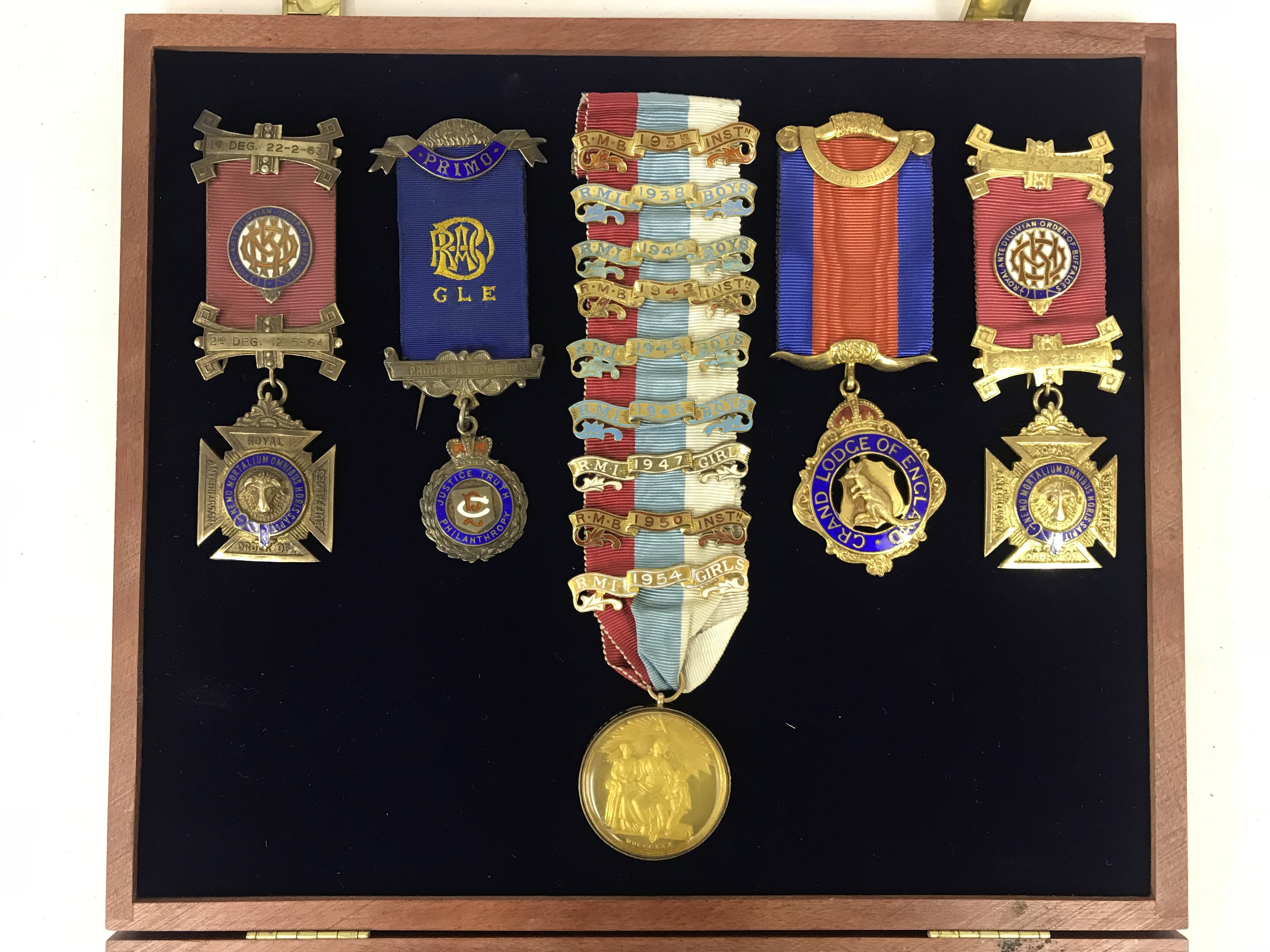 GOLD & SILVER MASONIC MEDALS - Image 3 of 7