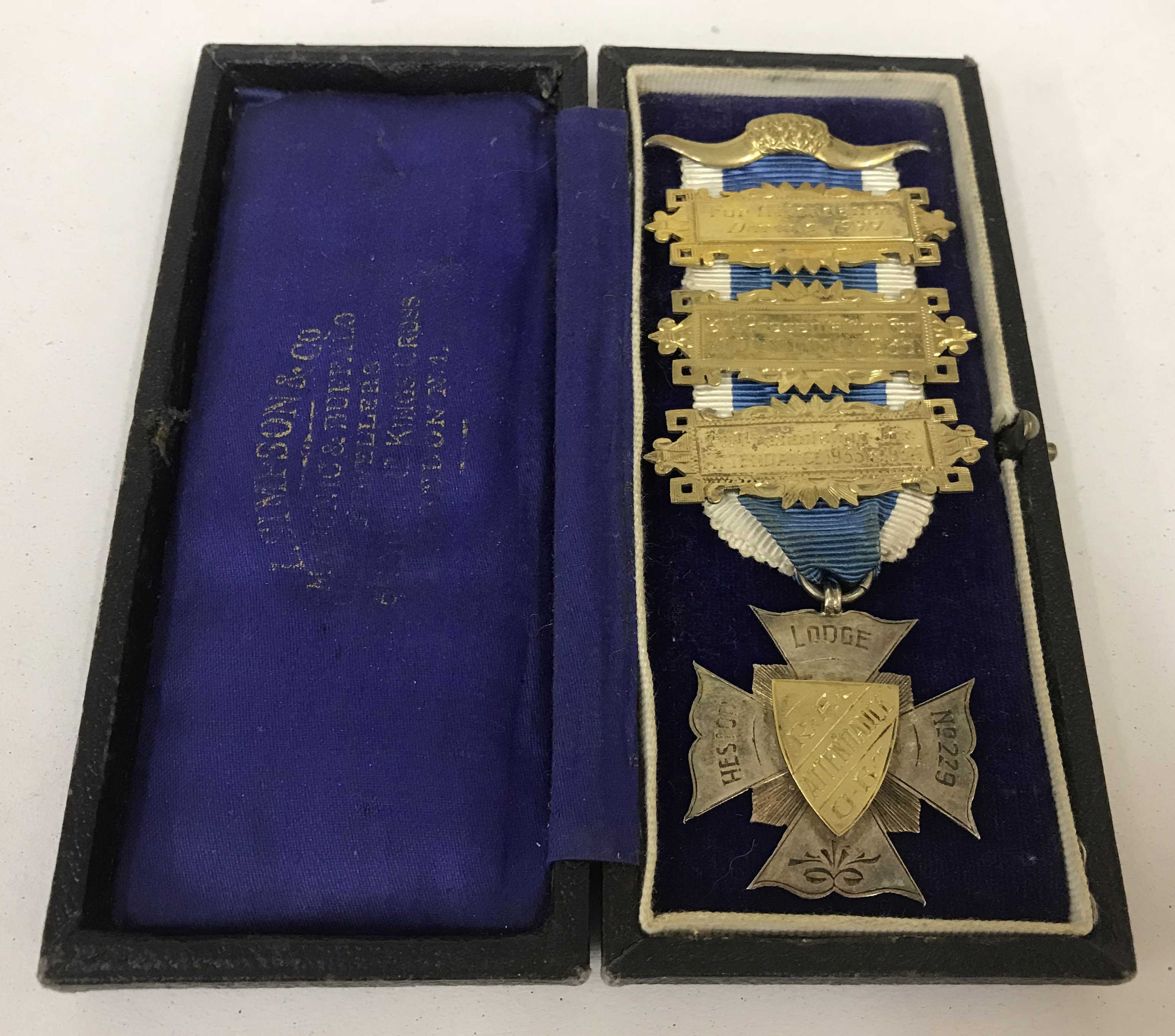 GOLD & SILVER MASONIC MEDALS - Image 6 of 7