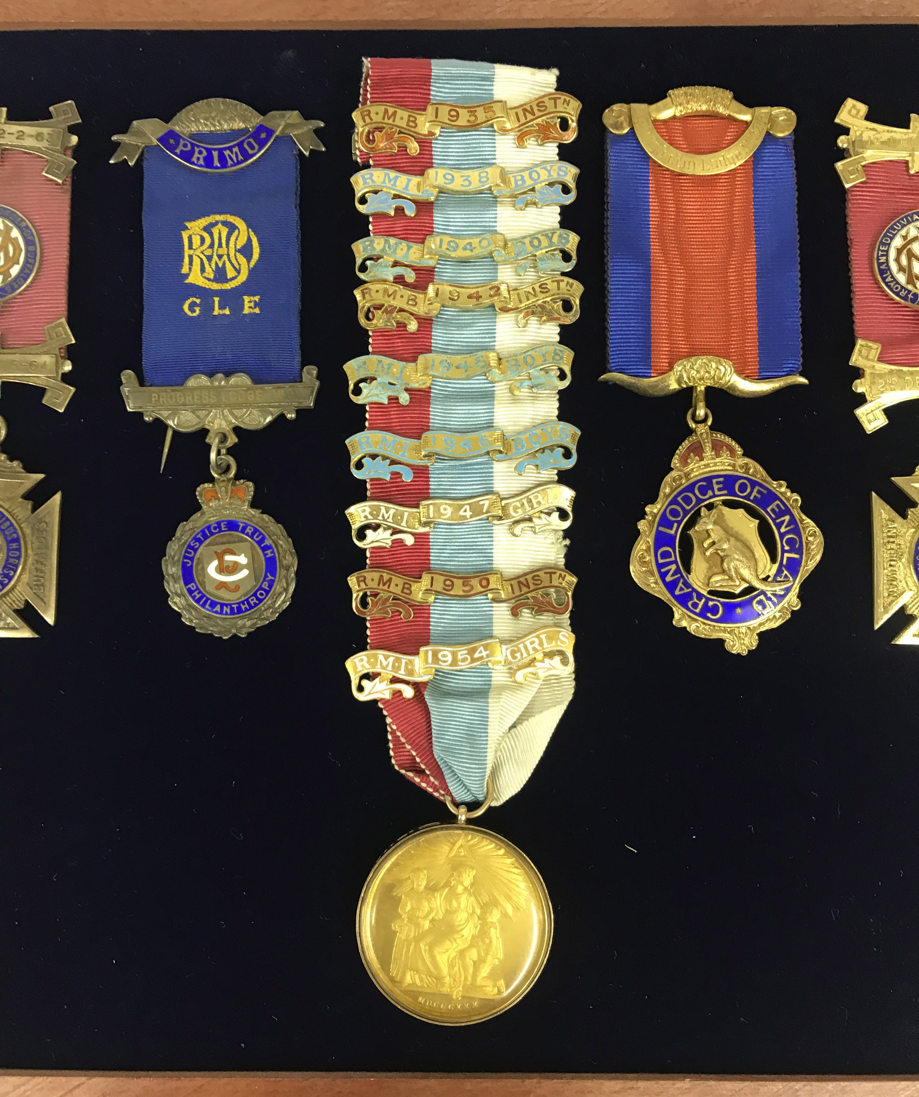 GOLD & SILVER MASONIC MEDALS - Image 5 of 7