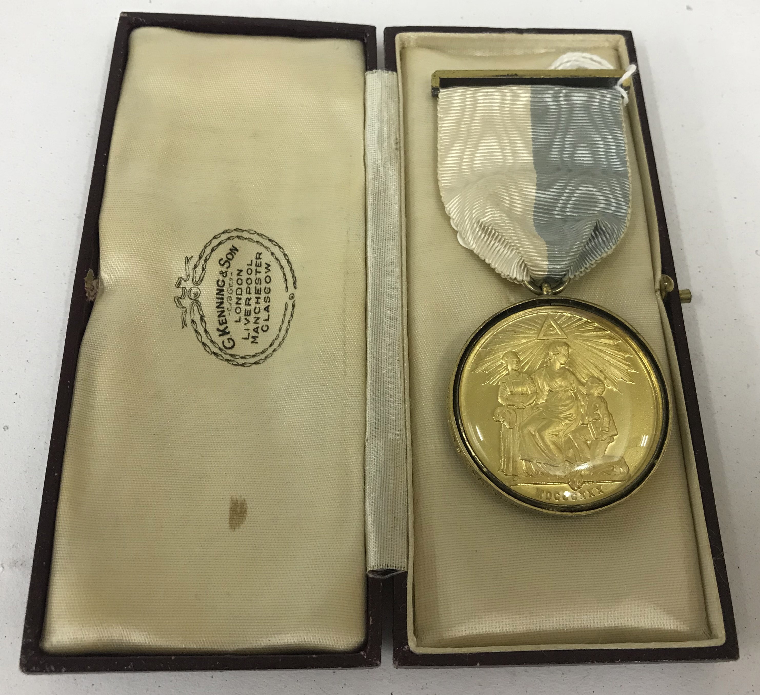 GOLD & SILVER MASONIC MEDALS - Image 7 of 7