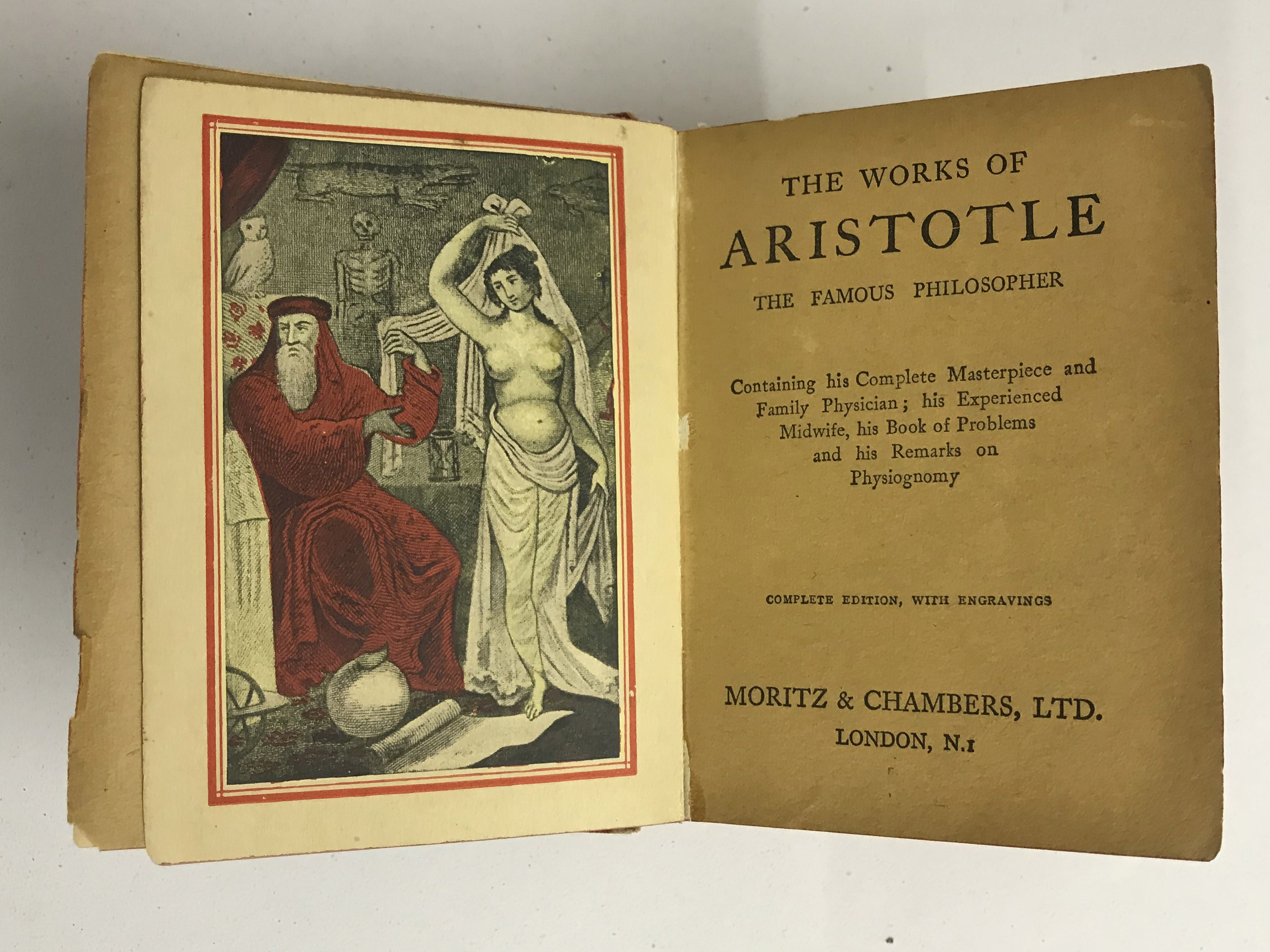 TWO DIFFERENT EDITIONS OF THE WORKS OF ARISTOTLE, FAMILY PHYSICIAN - Image 11 of 13