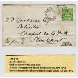 BRITISH GUIANA XXIV GREEN 1866-71 COVER