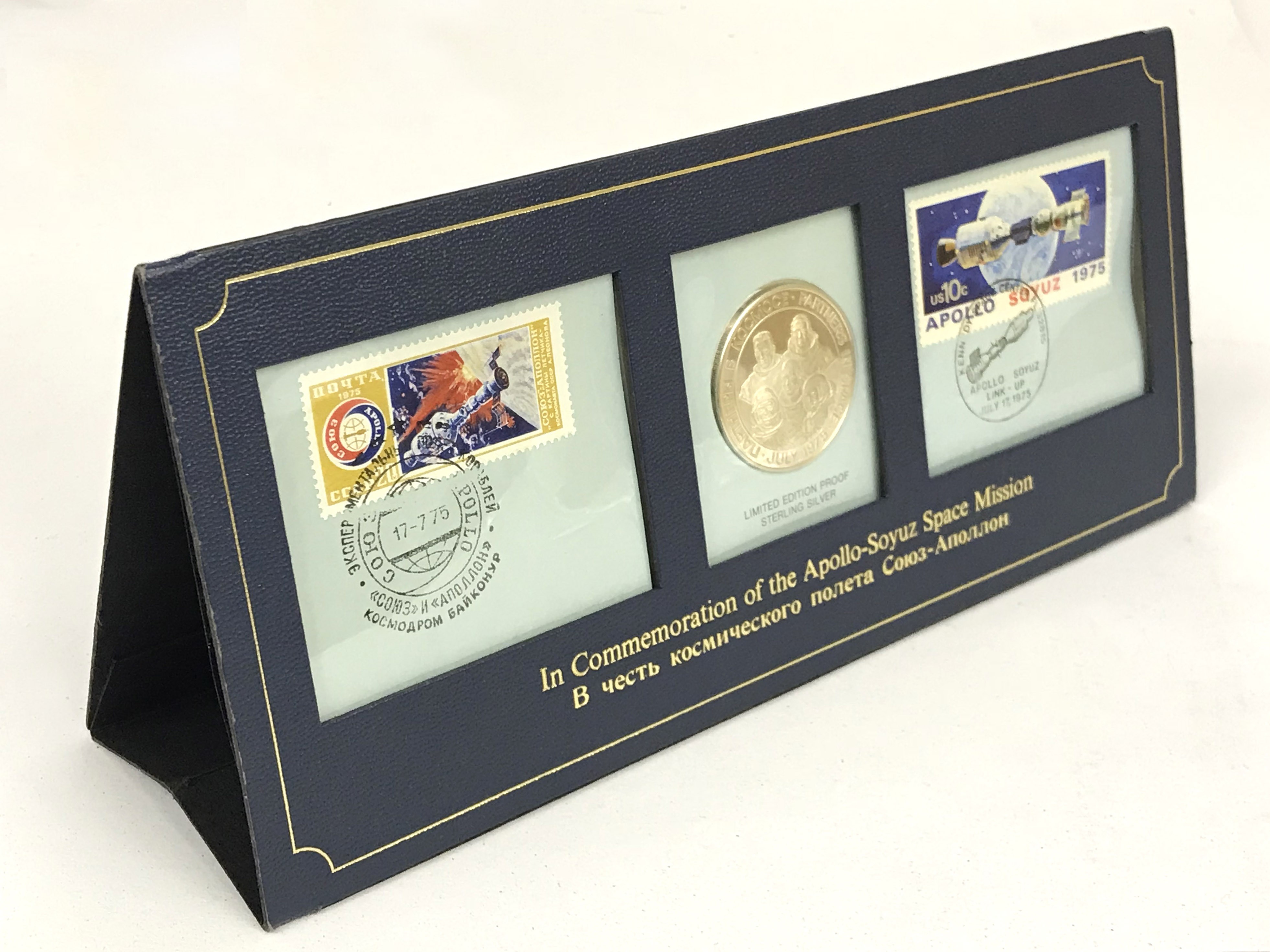 MOON LANDING & APOLLO-SOYUZ SILVER MEDALS - Image 6 of 9