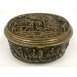 EARLY COPPER JEWELLERY BOX