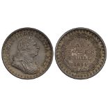 George III (1760-1820), silver Bank Token of Three Shillings, 1811, first laureate and cuirassed