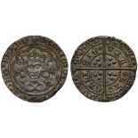 Henry VI, first reign (1422-61), silver Groat of four pence, rosette mascle issue (1427-30),