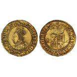 Elizabeth I (1558-1603), gold Half-Pound of ten shillings, second issue (1560-61), crowned bust with