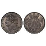 George IV (1820-30), silver Halfcrown, 1820, first laureate head left, B.P. below for engraver