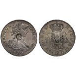 George III (1760-1820), oval countermark upon Spanish Four Reales of King Charles III (1759-88),