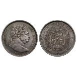 George III (1760-1820), silver Halfcrown, 1817, large “bull” laureate head right, date below, legend