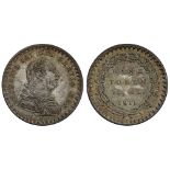 George III (1760-1820), silver Bank Token of Eighteenpence, 1811, first laureate and cuirassed