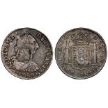 George III (1760-1820), octagonal countermark upon Spanish Four Reales of King Charles III (1759-