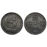 George I (1714-27), silver Pattern Halfcrown, 1715, laureate and draped bust right, Latin legend and