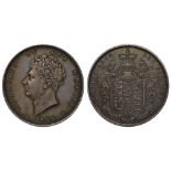 George IV (1820-30), silver Proof Halfcrown, 1825, second bare head left, date below, rosette either