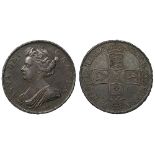 Anne (1702-14), silver Pre-Union Halfcrown, 1703, VIGO. below first draped bust left, Latin legend