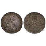 George I (1714-27), silver Halfcrown, 1723, South Sea Company Issue, laureate and draped bust right,