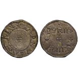 Edward the Elder (899-924), silver Penny, two line type, Moneyer Burhelm, small cross pattée,