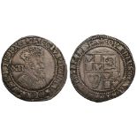 James I (1603-25), silver Shilling, third coinage (1619-25), sixth crowned bust right, value behind,