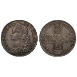 George II (1727-60), silver Halfcrown, 1746, LIMA below older laureate and draped bust left,