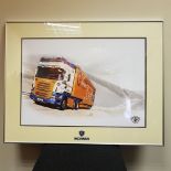 Large Framed Picture Grampian Continental Scania R