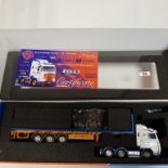 Tekno Kerbey Motors Scania 3-Series with Flatbed Trailer